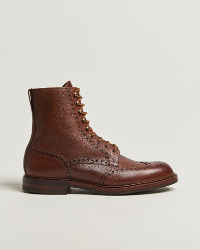 Crockett & Jones Islay Boot Tan Scotch Grain Calf – Marron