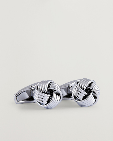 Amanda Christensen Knot Cufflink Silver – Argent