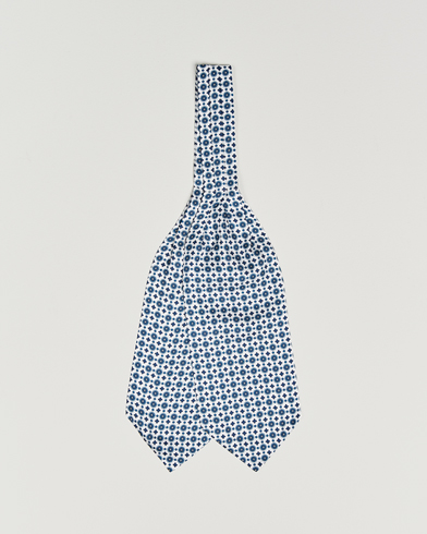 Amanda Christensen Silk Twill Medallion Ascot White – Blanc