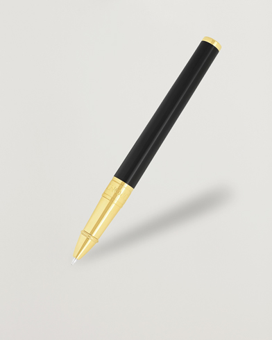 S.T. Dupont D-Initial Rollerball Pen Black/Golden – Noir