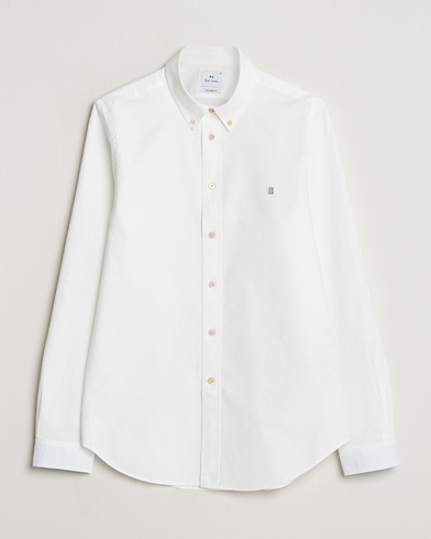 PS Paul Smith Tailored Fit Embroidered Oxford Shirt White – Blanc