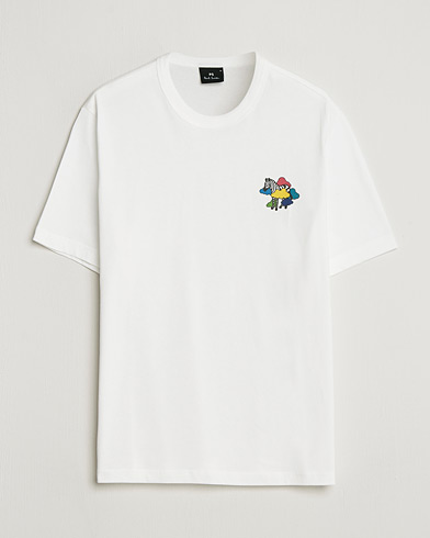 PS Paul Smith Cloud Zebra Printed T-Shirt White – Blanc