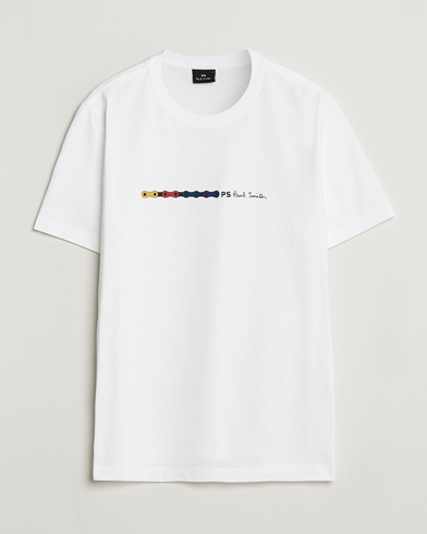 PS Paul Smith Chain Printed T-Shirt White – Blanc