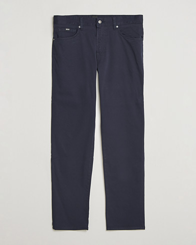 BOSS BLACK Re.Maine Cotton 5-Pocket Pants Dark Blue – Bleu