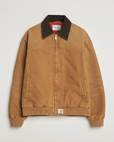 Carhartt WIP OG Santa Fee Jacket Hamilton Brown Grind Washed – Marron