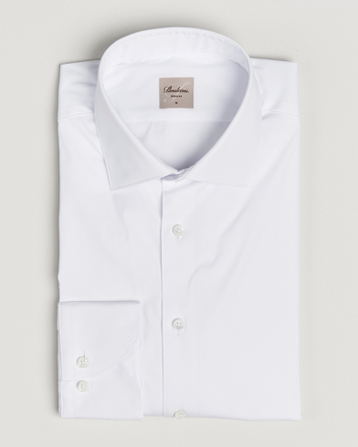 Stenströms Regular Fit Cotton Stretch Shirt White – Blanc