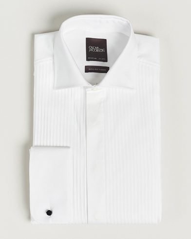 Oscar Jacobson Reg Fit Cut Away Tuxedo Double Cuff White – Blanc