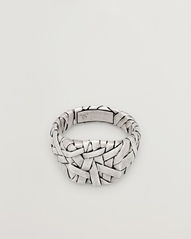 Tom Wood Quilt Ring Small Silver – Argent