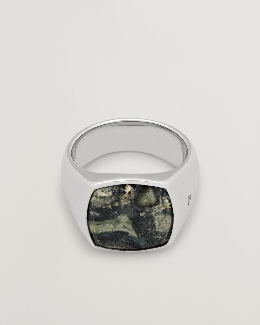 Tom Wood Cushion Ring Kambaba Silver – Argent