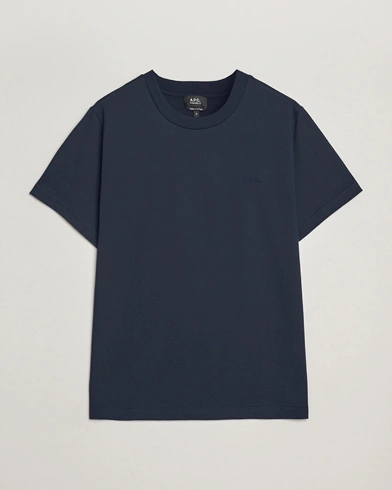 A.P.C. Embroidered APC T-Shirt Dark Navy – Bleu