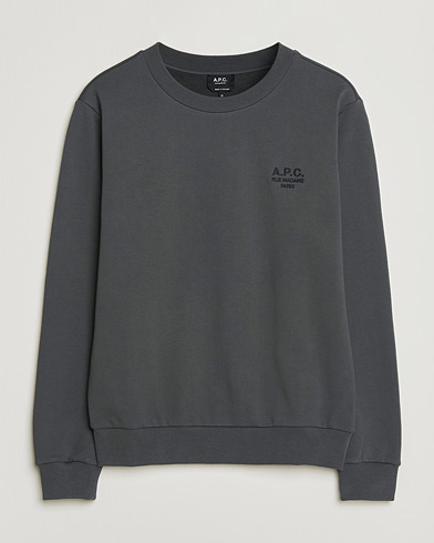 A.P.C. Rue Madame Tonal Sweatshirt Faded Black – Noir