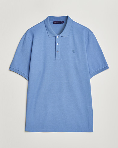 Ralph Lauren Purple Label Mercerized Cotton Polo Light Blue – Bleu