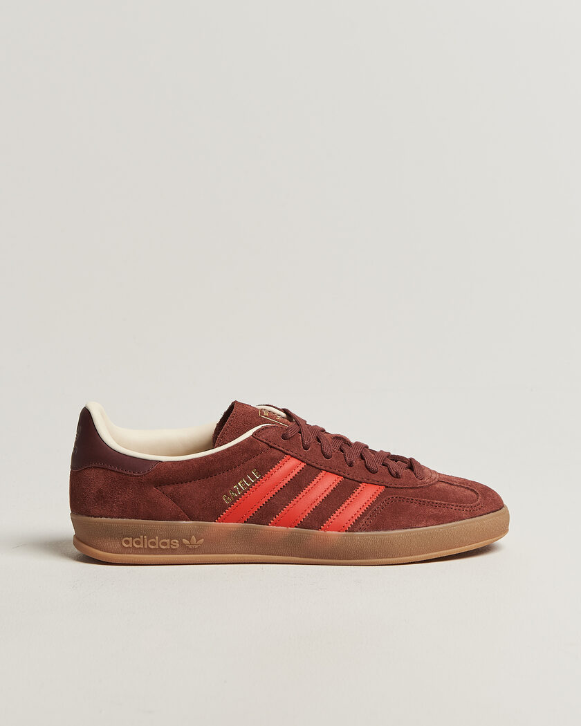 adidas Originals Gazelle Indoor Sneaker Brown/Red – Marron