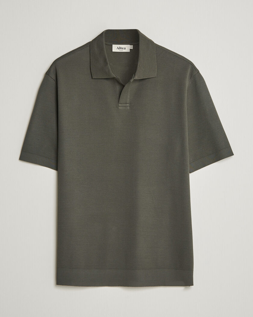 Altea Jersey Piquet Polo Dark Green – Vert
