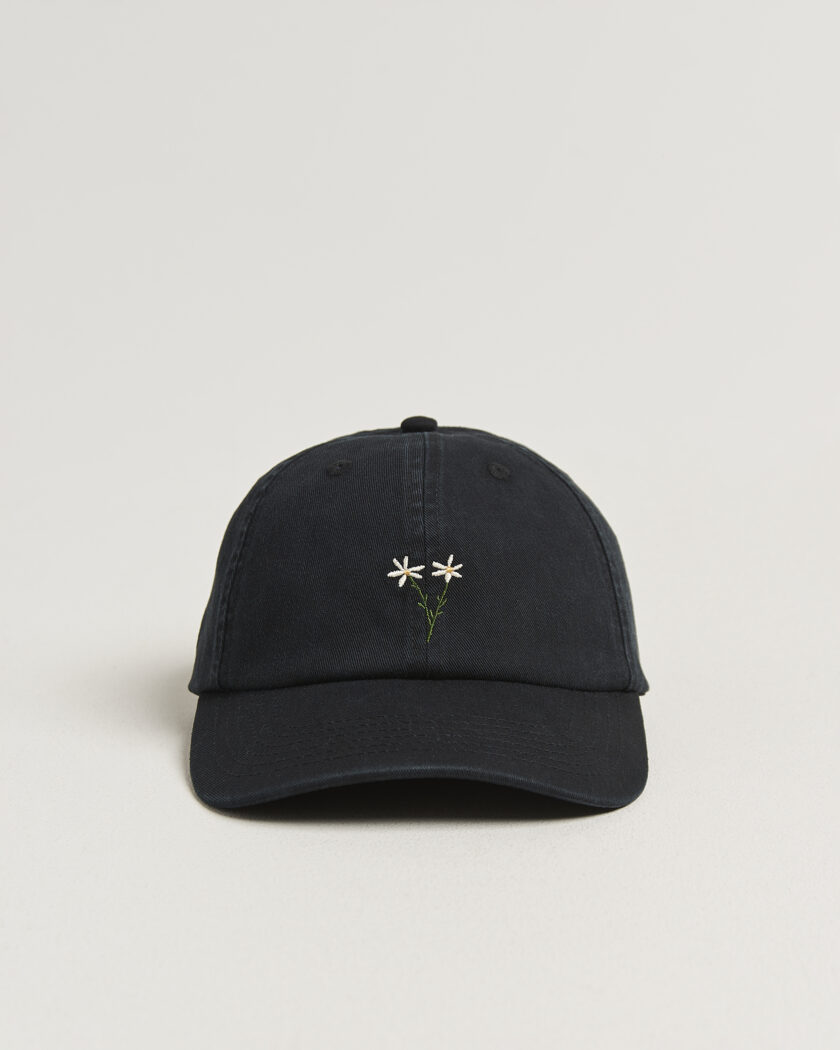 Forét Posy Washed Cap Black – Noir