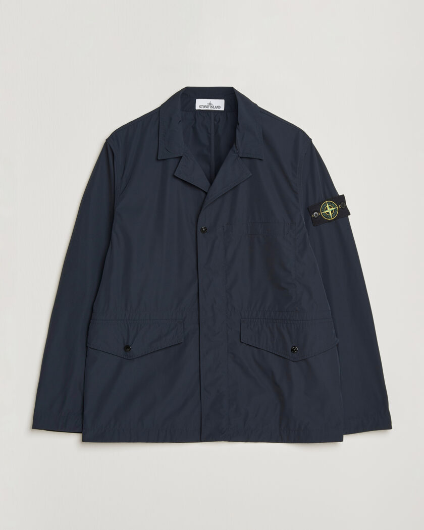 Stone Island Micro Twill Blazer Jacket Navy – Bleu