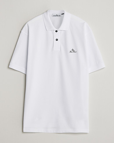 Stone Island Organic Cotton Pique White – Blanc