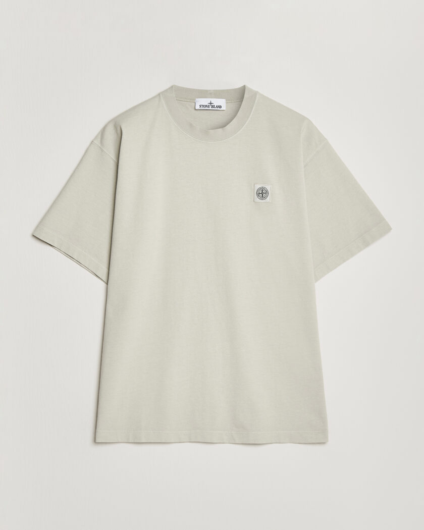 Stone Island Combed Organic Cotton T-Shirt Pearl Grey – Gris