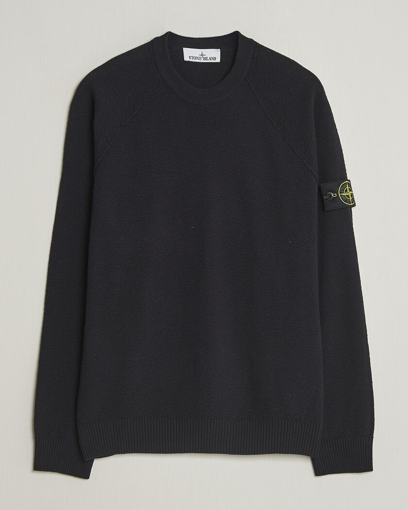 Stone Island Raw Hand Organic Cotton Crewneck Navy – Bleu