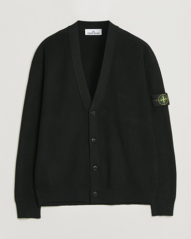 Stone Island Knitted Lambswool Zip Cardigan Cement Melange