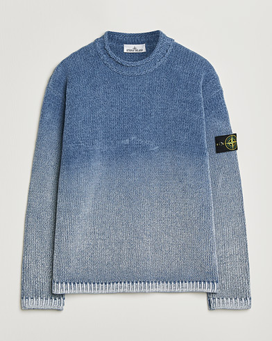 Stone Island Cotton Chenille Degrade Print Crewneck Dark Blue – Bleu