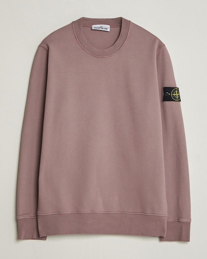 Stone Island Garment Dyed Fleece Sweatshirt Purple Grey – Gris