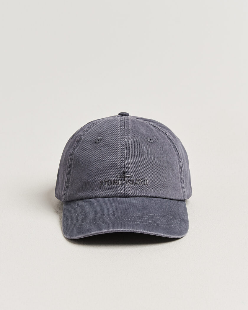 Stone Island Cotton Gabardine Cap Blue/Grey – Bleu