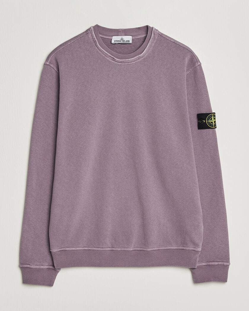 Stone Island Old Dyed Cotton Sweatshirt Purple Grey – Violet