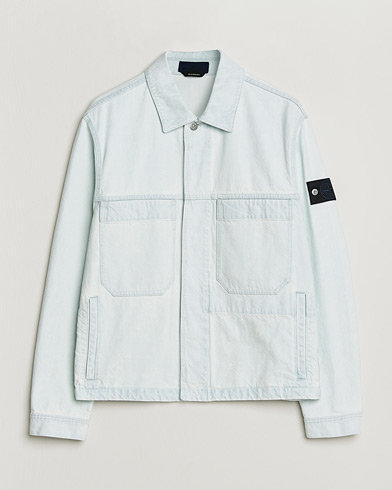 Stone Island Denim Jacket Ultra Bleached – Bleu