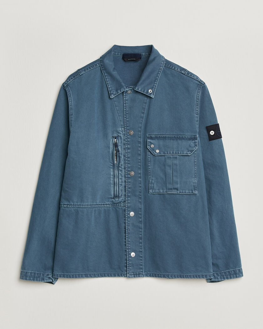 Stone Island Denim Overshirt Indigo – Bleu