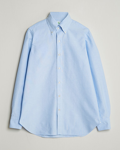 Finamore Napoli Gaeta Oxford Button Down Shirt Light Blue – Bleu