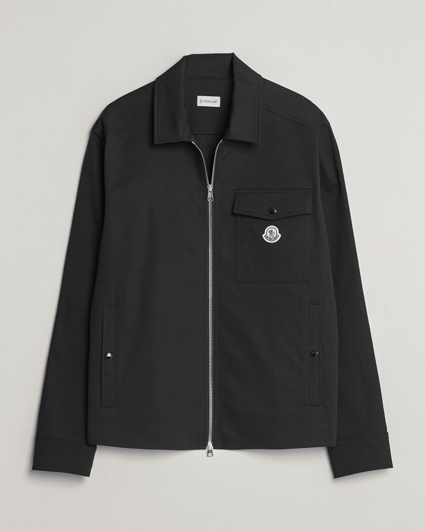 Moncler Zip Overshirt Black – Noir
