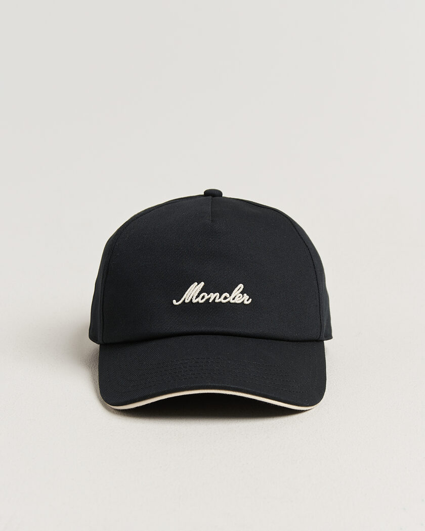 Moncler Signature Baseball Cap Black – Noir