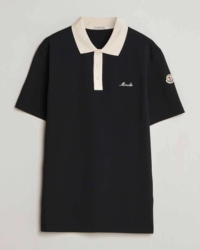 Moncler Signature Logo Polo Black – Noir
