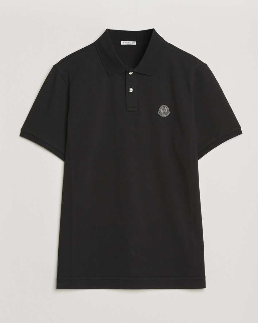  Moncler Luxury Logo Polo Black – Noir
