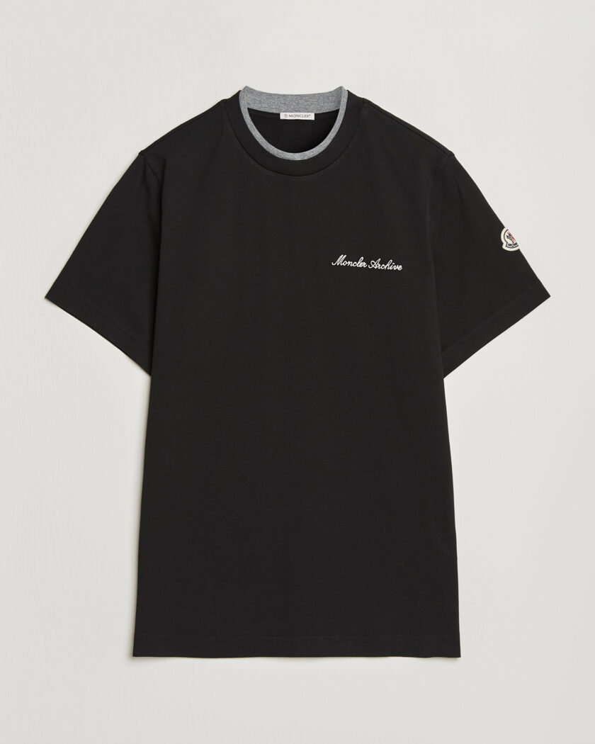 Moncler Signature Logo T-Shirt Black – Noir