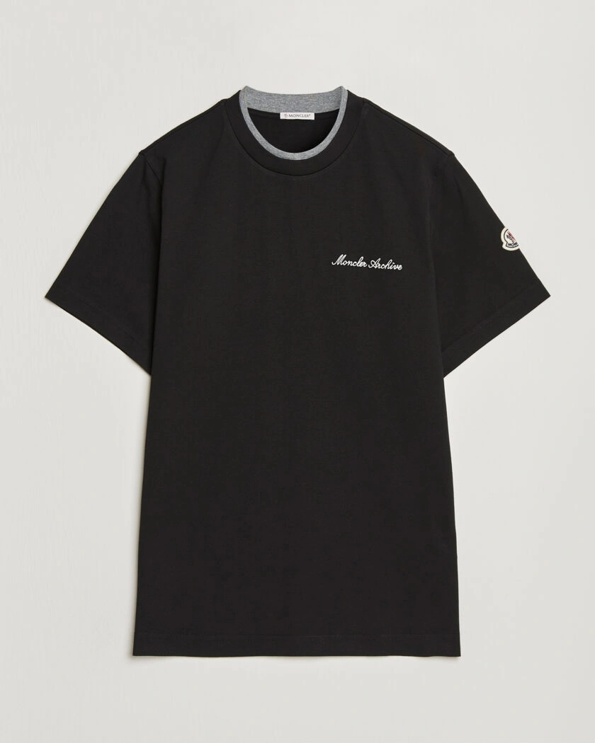Moncler Signature Logo T-Shirt Black – Noir