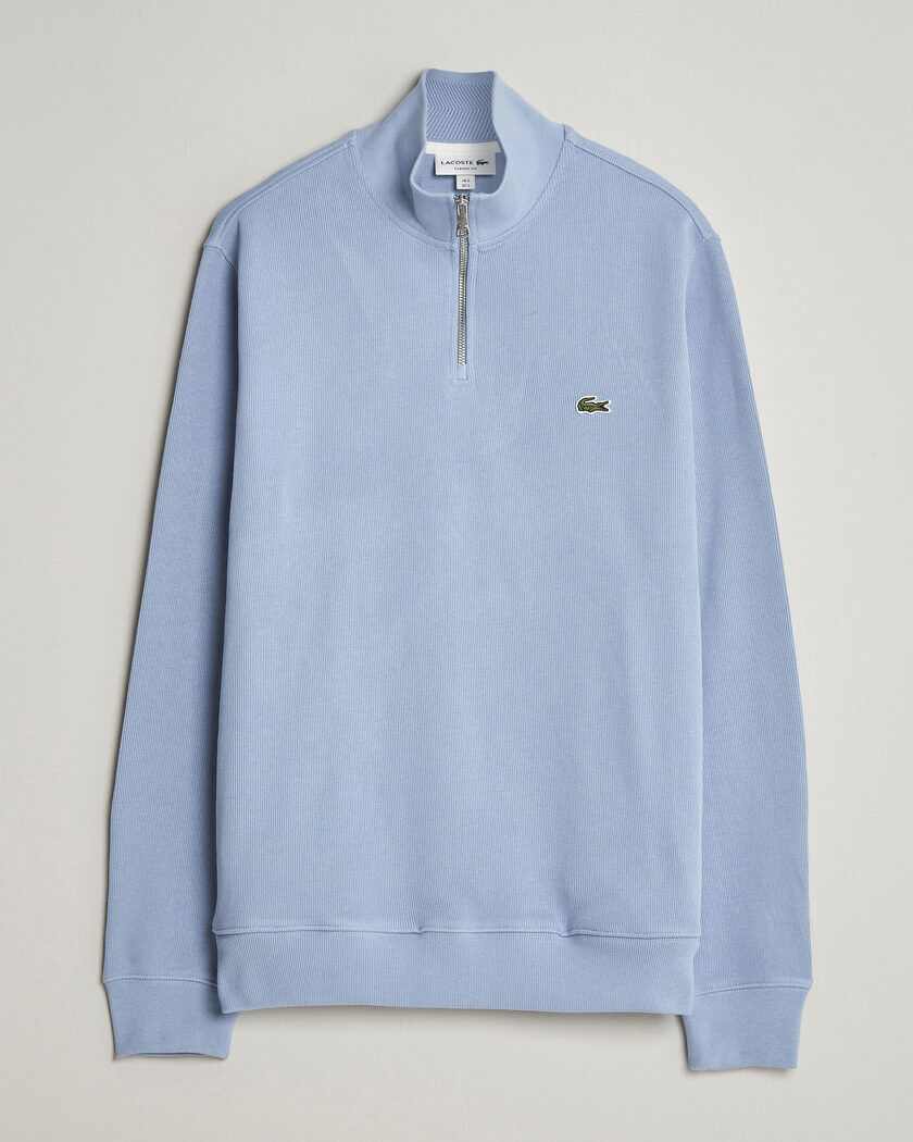 Lacoste Rib Interlock Half Zip Aphylla Blue – Bleu
