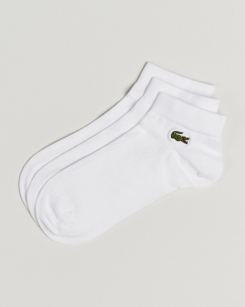 Lacoste 3-Pack Short Sport Socks White – Blanc