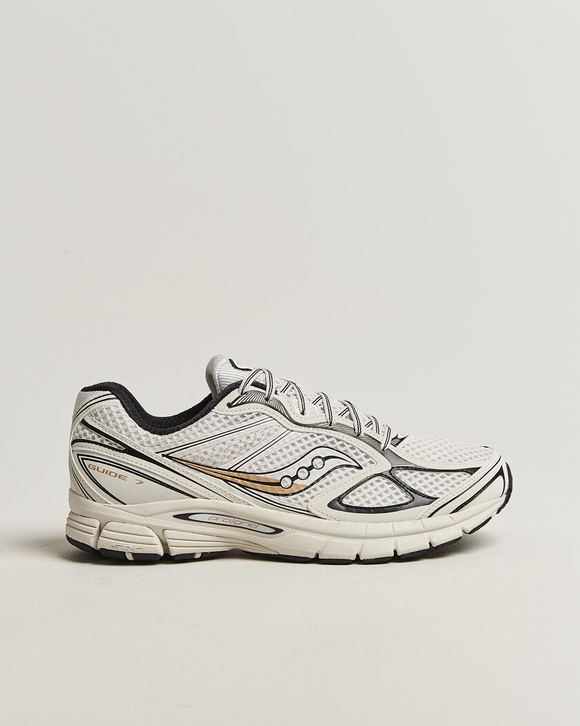 Saucony Guide 7 Running Sneaker Onyx/Gold – Blanc