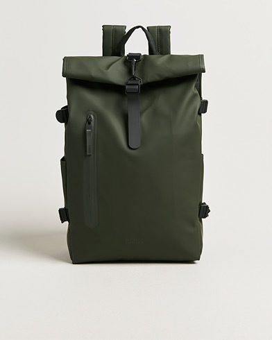 RAINS Rolltop Large Rucksack Green – Vert