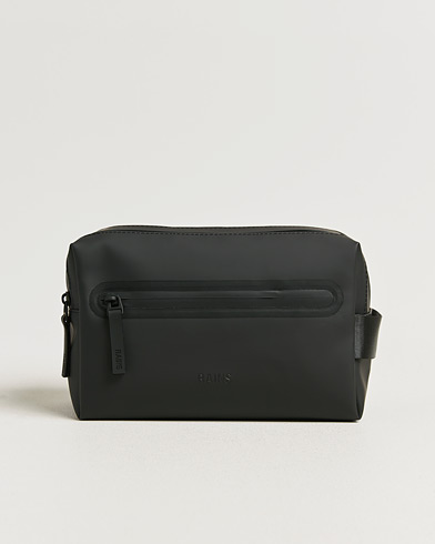 RAINS Double Zip Washbag Black – Noir