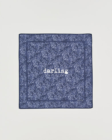 Massimo Alba Printed Cotton Voile Hankerchief Midnight Blue – Bleu