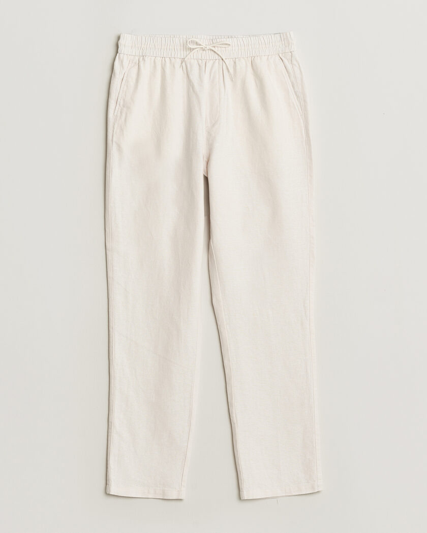LES DEUX Patrick Heavy Linen/Cotton Pants Eggnog White – Blanc