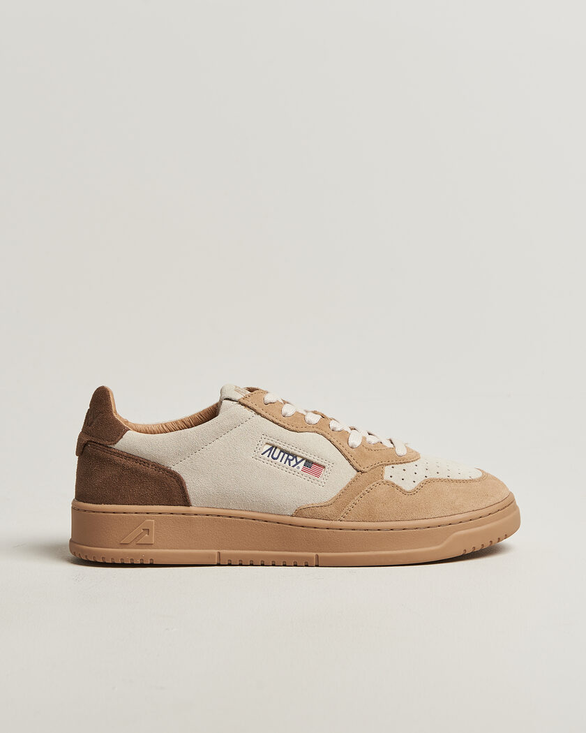 Autry Medalist Low Suede Mix Sneaker Tundra/Egg/Peanut – Multicolore