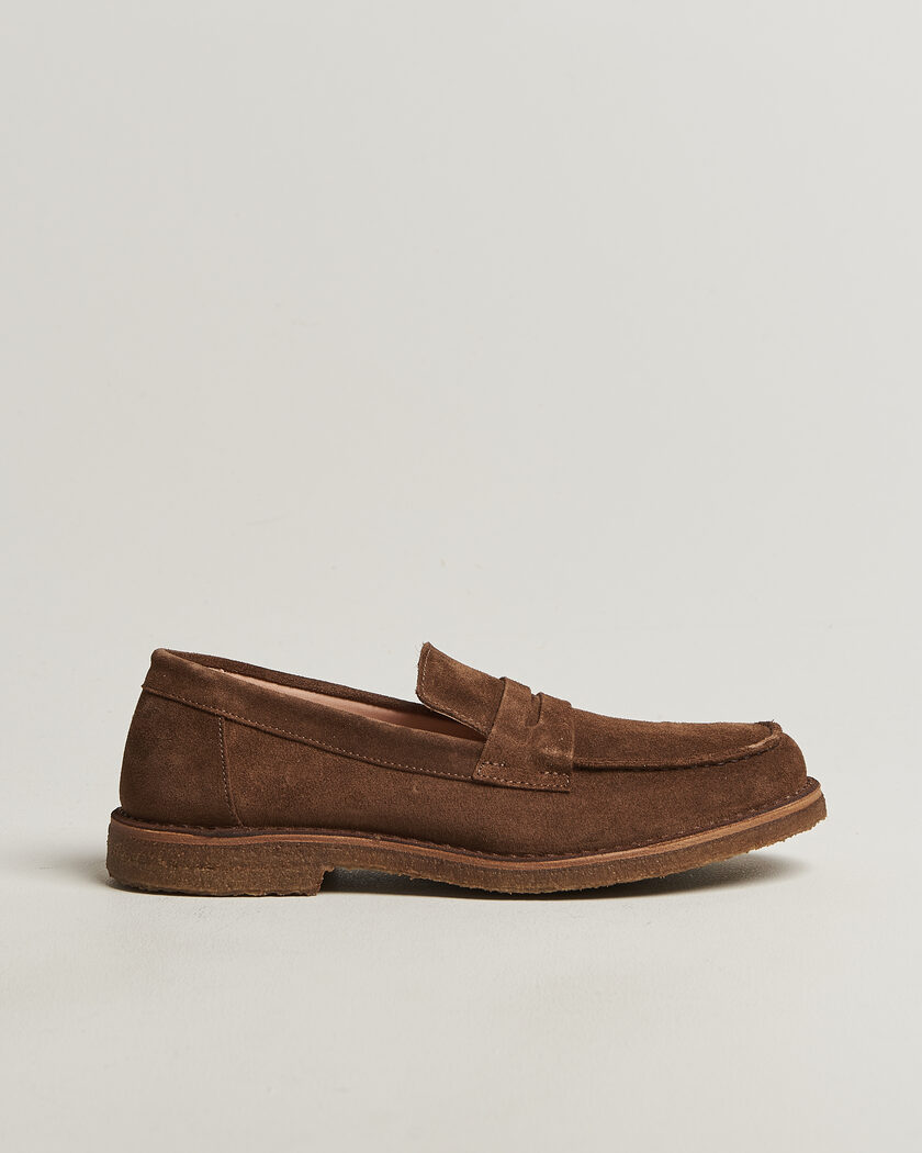 Astorflex Mokaflex Loafers Dark Khaki Suede – Marron