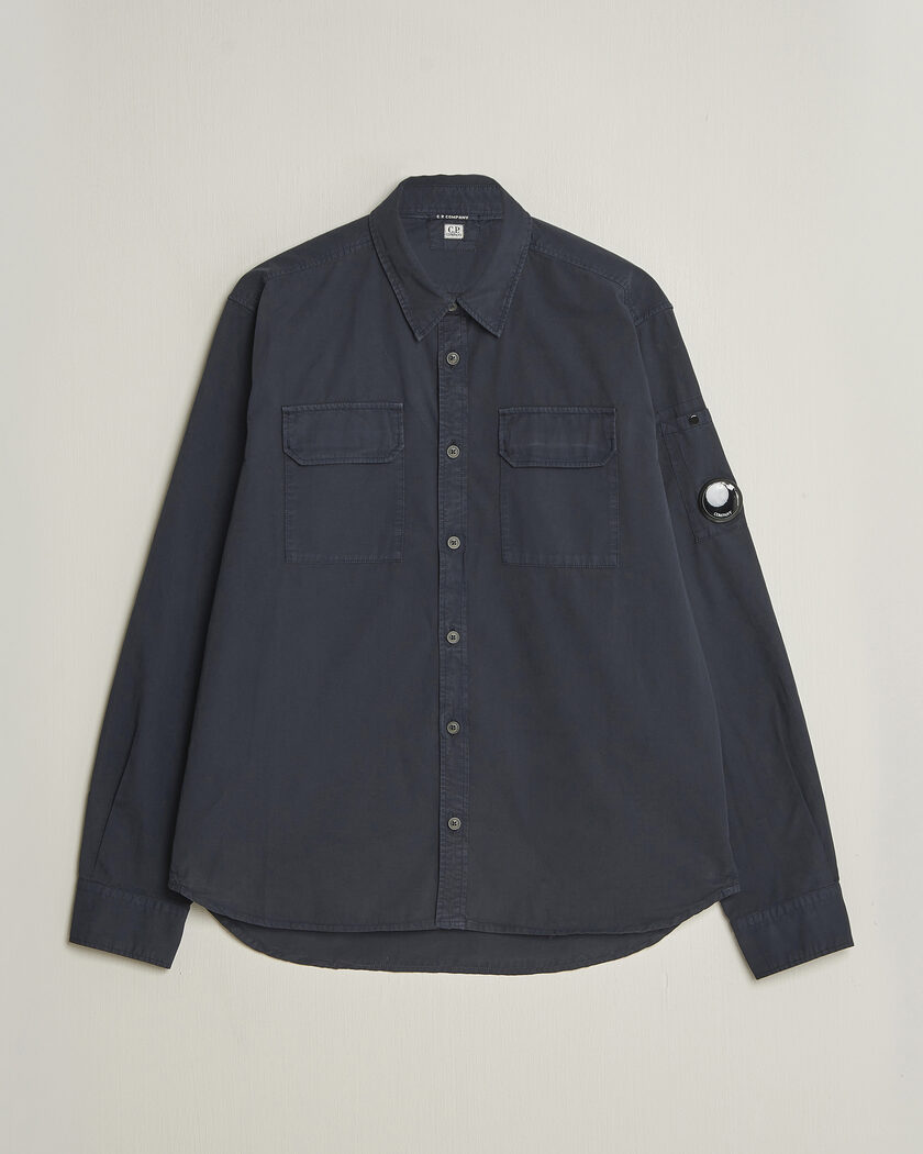 C.P. Company Organic Gabardine Pocket Shirt Navy – Bleu