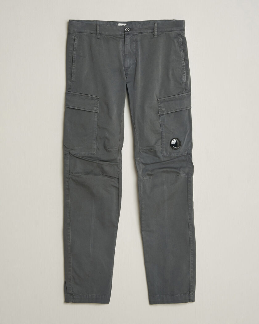 C.P. Company Satin Stretch Cargo Pants Dark Grey – Gris