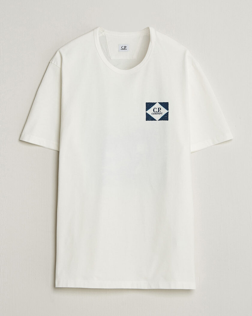 C.P. Company Cotton Jersey Back Print T-Shirt White – Blanc