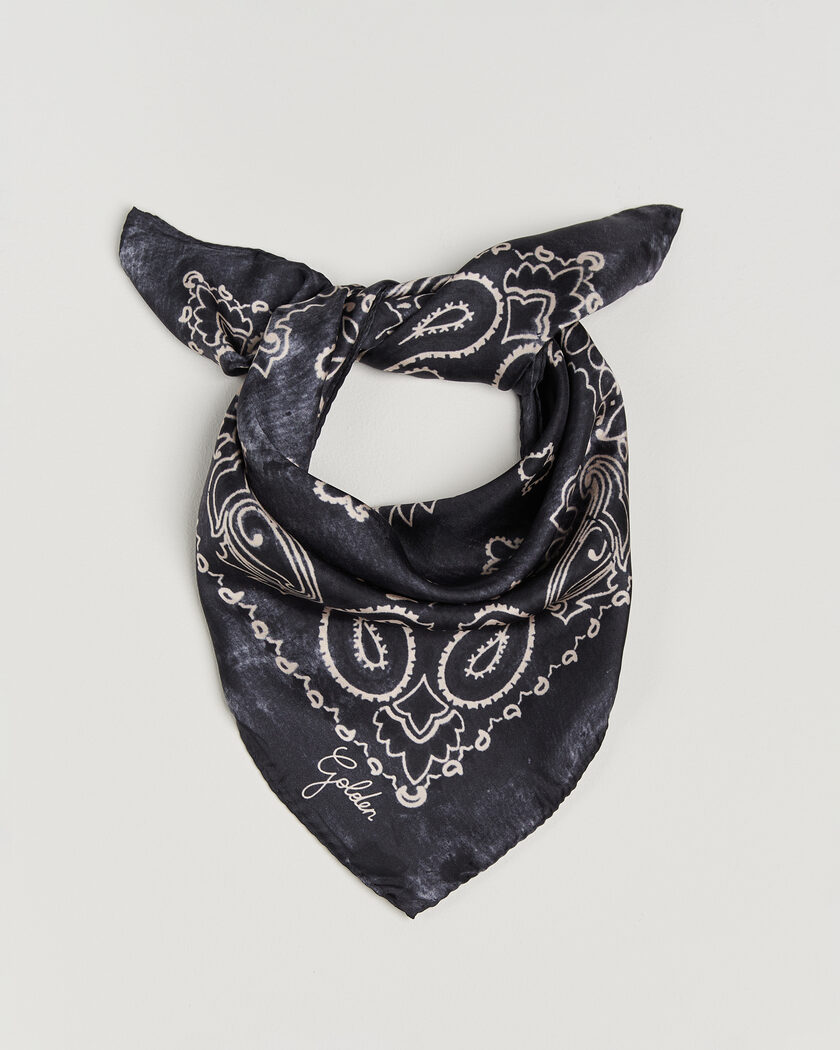 Golden Goose Paisley Silk Bandana  Antracite – Gris